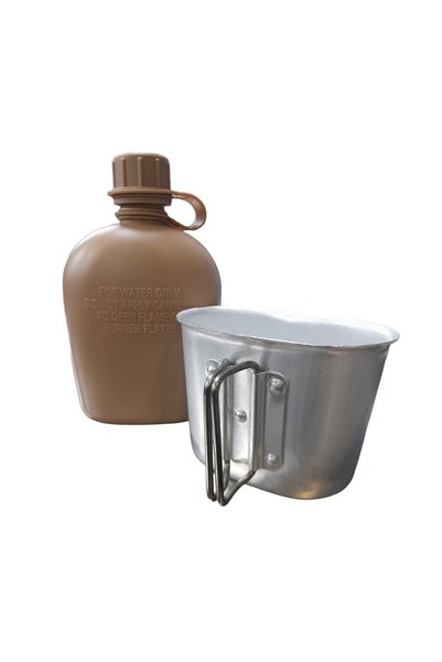 Tradesor Στρατιωτική καραβάνα με παγούρι - 920076 - Brown
