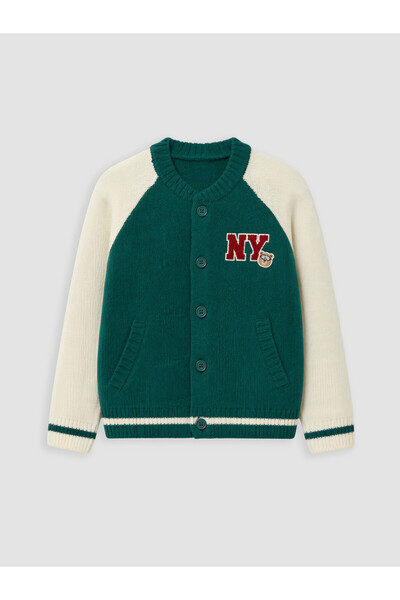 LC Waikiki Embroidered knitted cardigan for boys
