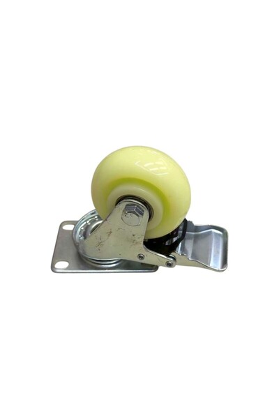 Tradesor Ρόδα επίπλων περιστρεφόμενη με φρένο - 100mm - 1 τεμάχιo - PP - 228687