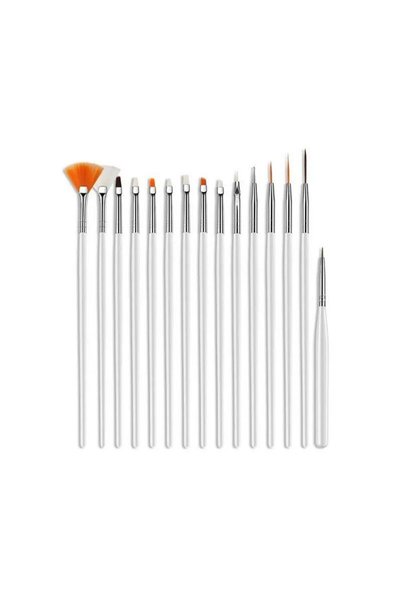 Tradesor Σετ πινέλα μανικιούρ Nail Art - B272 15 - 15pcs - 910525