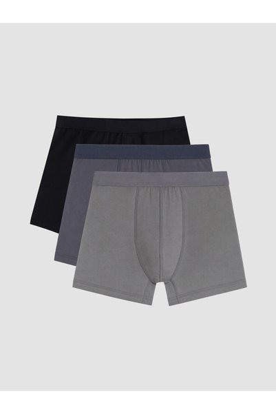 LC Waikiki Boxeri Bărbați Din Bumbac Elastici, Pachet De 3 Bucăți