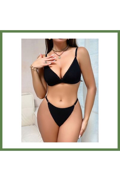Hobibahçem Women's Black Swimsuit Bikini 5183 · SIZE: L/XL · COLOR: BLACK HB006