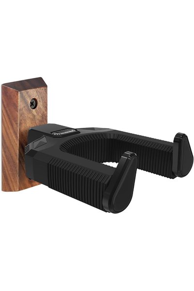 Paporich Guitar Wall Mount, Auto Lock Black Walnut Wood Guitar Hanger, Guitar...