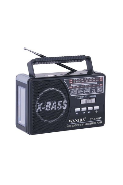 Tradesor Επαναφορτιζόμενο ραδιόφωνο - XB-571BT - Waxiba - 005718 - Black