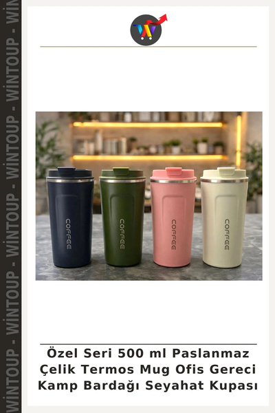 Wintoup Special Edition 500 ml Stainless Steel Thermal Mug—Office Supply, Cam...