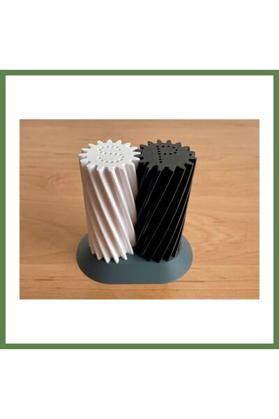 Hobibahçem 3D-Printed Gear-Shaped Salt and Pepper Shaker Set with Mechanical ...