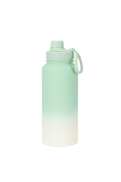 Generic Stainless Steel Sports Water Bottle 1L Wide Mouth Outdoor Insulated