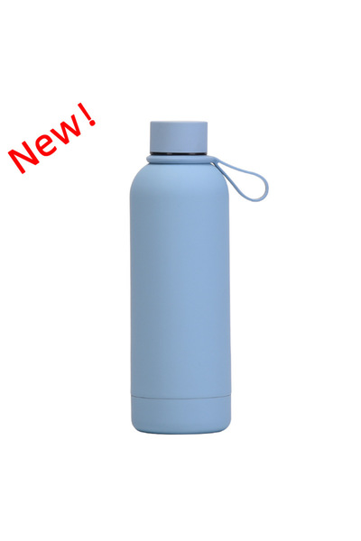 Generic Stainless Steel Insulated Water Bottle 500ml Small Mouth Handle Outdo...