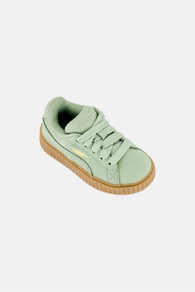Puma Fenty x Kids Boy Creeper Phatty Nubuck Lace Up Outdoor Shoes, Sage