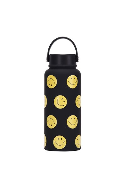 Generic Wide Mouth Vacuum Insulated Water Bottle 1L with Handle Printed for O...