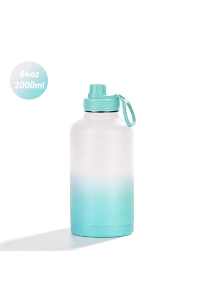 Generic Stainless Steel Insulated Water Jug 64oz Vacuum Camping Sports Bottle