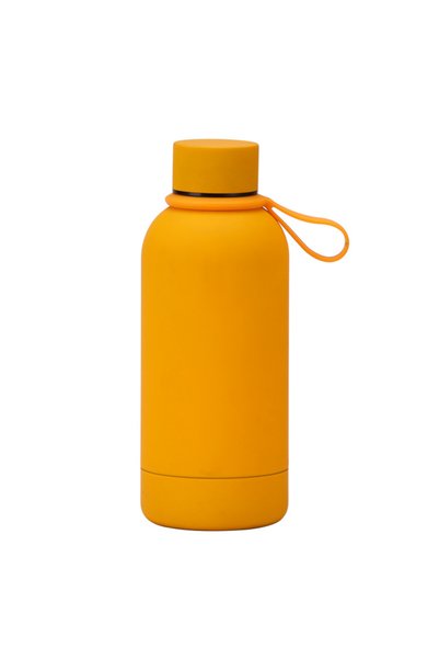 Generic Stainless Steel Insulated Bottle 350ml Small Mouth Silicone Handle Ou...