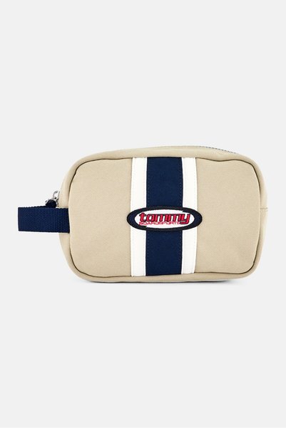 Tommy Hilfiger Men Brand Logo Wash Bag, Beige