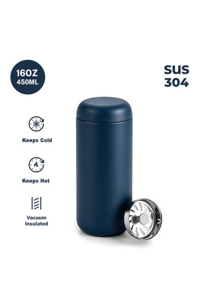 Generic 304 Stainless Steel Insulated Tumbler 450ml Double Wall Vacuum Travel...