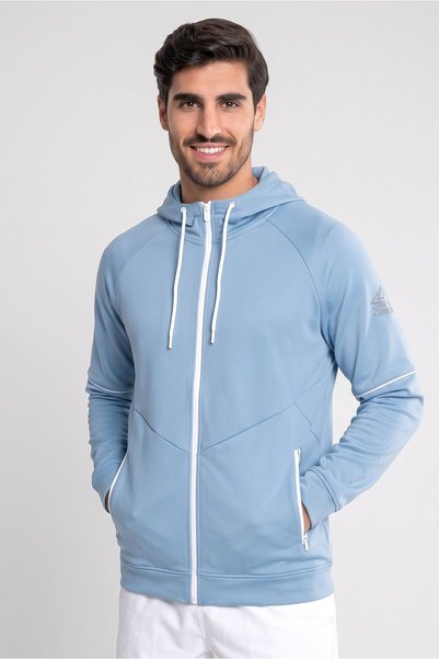 Jumbo Men Sportswear Fit Long Sleeve Training Hoodie, Blue