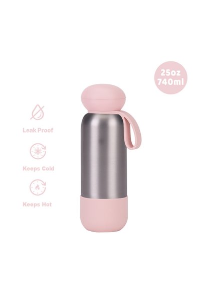 Generic Stainless Steel Insulated Sports Water Bottle 740ml Handle Outdoor Tr...