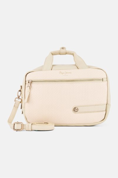 Pepe Jeans Women Brand Logo Mini Tote Bag, Off White
