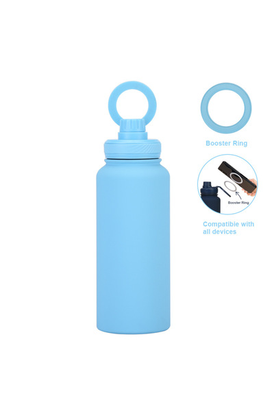 Generic Magnetic Phone Holder Stainless Steel Insulated Water Bottle 1L for O...