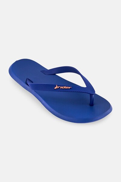Rider Men Brand Logo Slip On Slippers, Navy