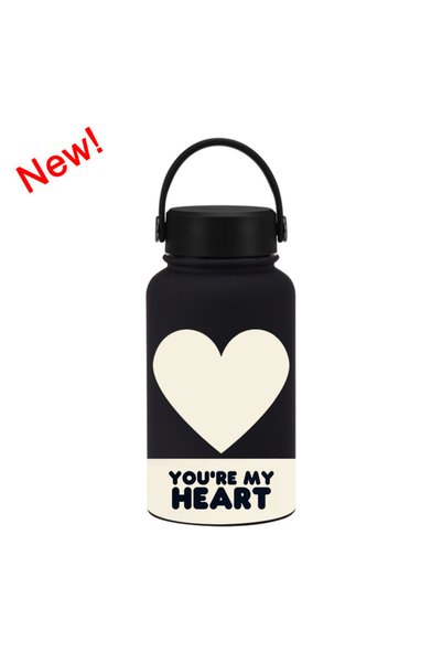 Generic Wide Mouth Vacuum Insulated Water Bottle 650ml Printed for Kids Stude...