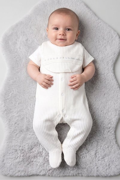 Rock A Bye Baby Boutique Toddlers Boy 3 Pcs Allover Print Bodysuit And Romper...