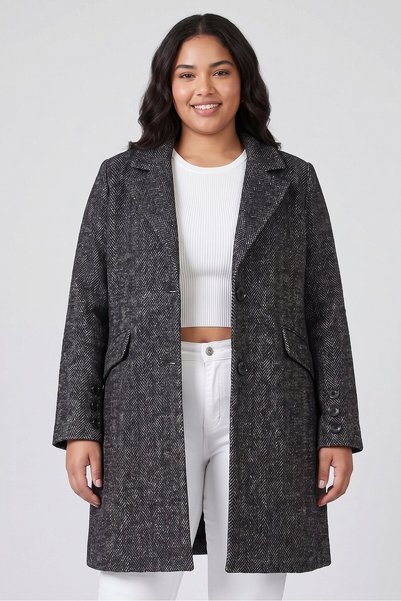Sam Edelman Women Textured Trench Coat, Multicolor