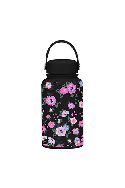Generic Wide Mouth Vacuum Insulated Water Bottle 650ml Printed for Kids Stude...
