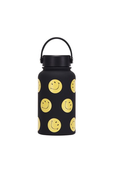 Generic Wide Mouth Vacuum Insulated Water Bottle 650ml Printed for Kids Stude...