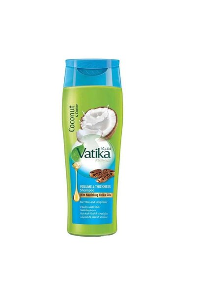 Vatika شامبو للشعر - لزيادة كثافته، يحتوي على زيت جوز الهند وزيت الخروع. |   ...
