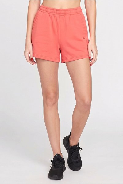 Puma Women Sportswear Fit Brand Logo Outdoor Shorts, Bright Red