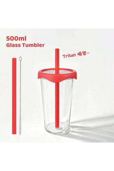 Generic Borosilicate Glass Water Bottle 500ml Heat Resistant Transparent Cup