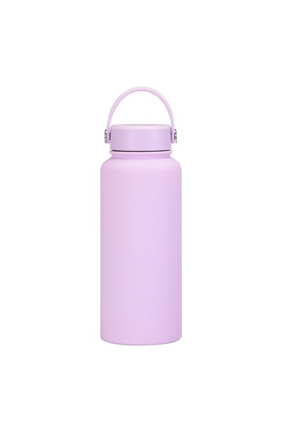 Generic Stainless Steel Sports Water Bottle 1L Wide Mouth Outdoor Insulated