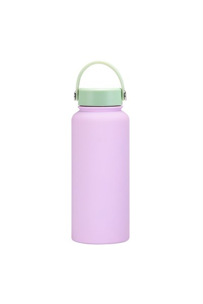 Generic Stainless Steel Wide Mouth Insulated Sports Water Bottle 1L Outdoor S...