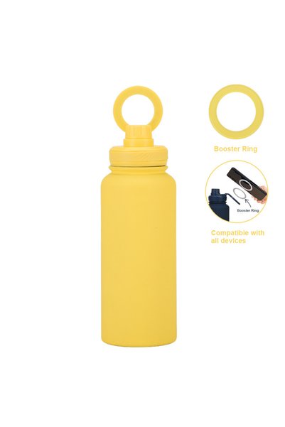 Generic Magnetic Phone Holder Stainless Steel Insulated Water Bottle 1L for O...