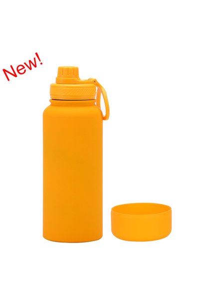 Generic Insulated Sports Water Bottle 1L Non Slip Bottom Frosted Outdoor