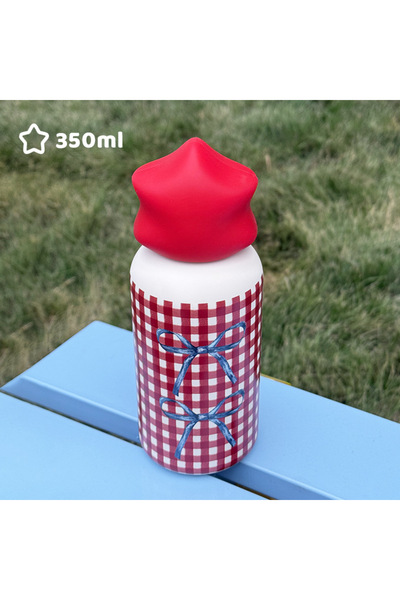 Generic 316L Stainless Steel Insulated Water Bottle 350ml Star Print for Kids...
