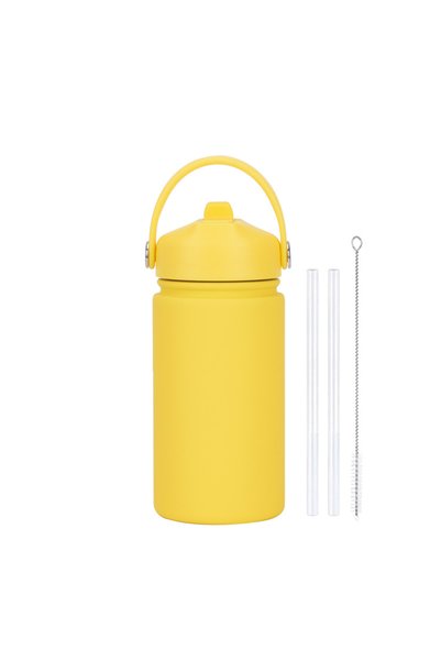 Generic 316L Stainless Steel Wide Mouth Insulated Sports Bottle 350ml Spout H...