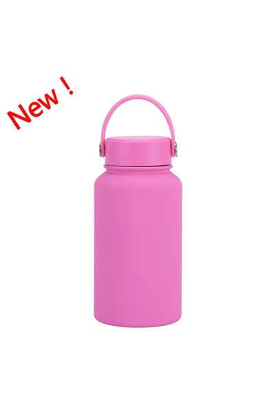 Generic Stainless Steel Vacuum Insulated Sports Bottle 650ml Handle Outdoor