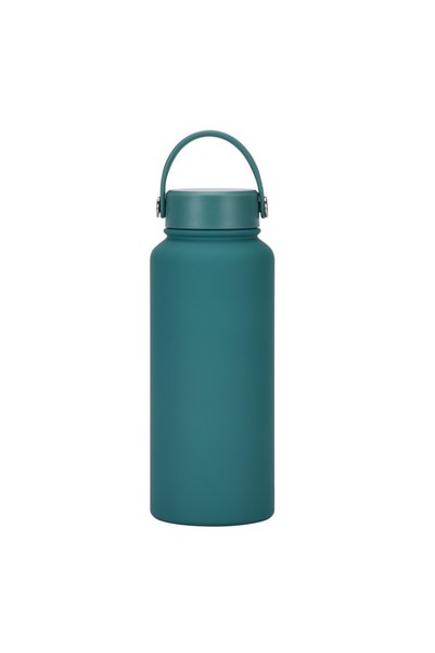 Generic Stainless Steel Sports Water Bottle 1L Wide Mouth Outdoor Insulated