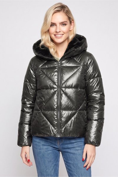 Sam Edelman Women Quilted Puffer Jacket, Grey