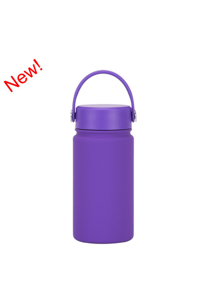 Generic 316 Stainless Steel Wide Mouth Insulated Sports Bottle 350ml Handle O...