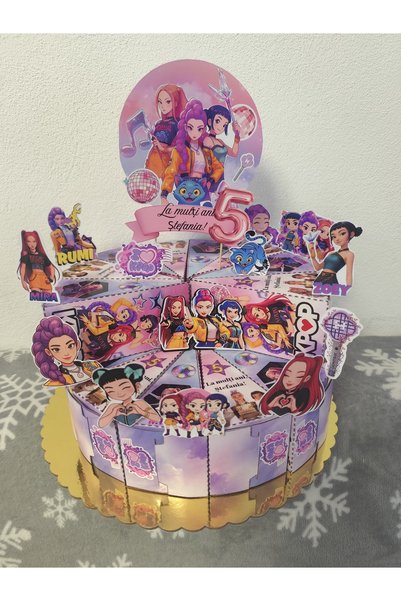 Generic Brand Kpop cutiuța felie tort set 5 buc