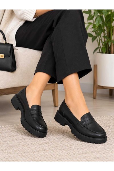 Crash Women's High-Heeled, Thick-Sole Loafers: Stylish, Modern, and Comfortab...