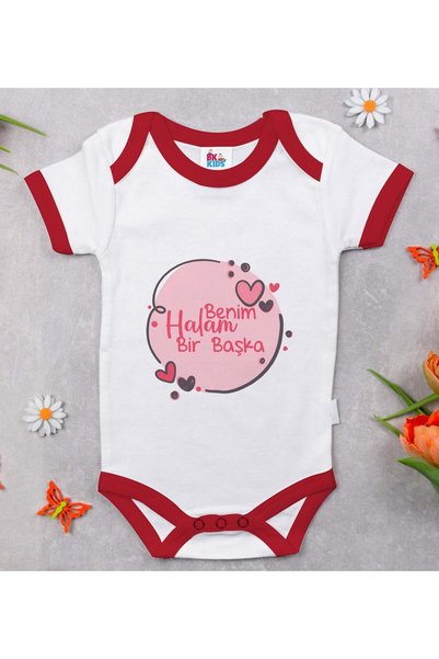 Bk Gift BK Kids "My Aunt Is Different" Red Baby Bodysuit-1 en125263