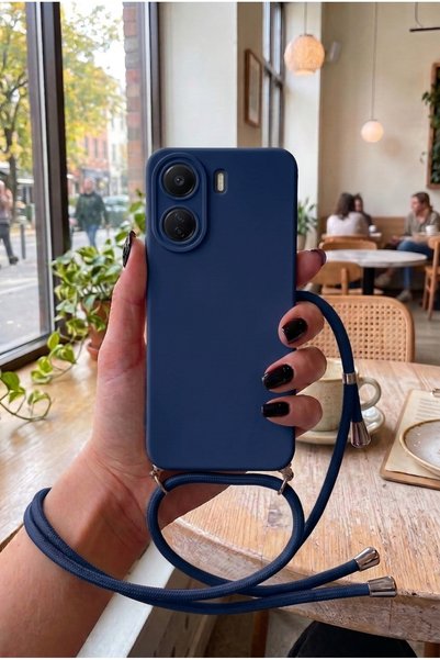 emybox Redmi 13C Crisscross Straps Soft Silicone Phone Case with Velvet Linin...