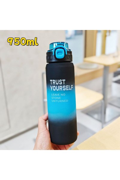 Generic Frosted Plastic Sports Water Bottle Direct Sip Large Capacity Tumbler