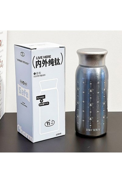 Generic Pure Titanium Vacuum Insulated Cup Compact Portable Travel Tumbler