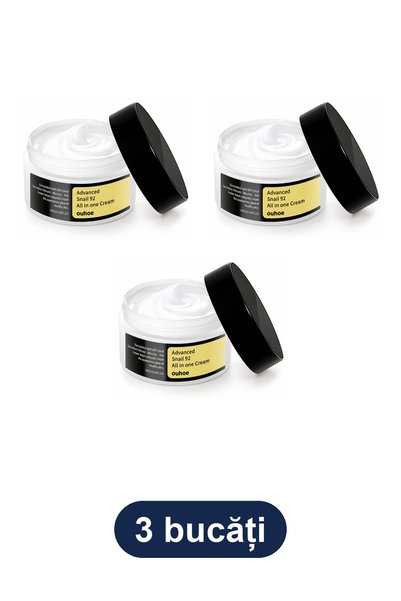 OEM Set of 3 Moisturizing Face Creams with Snail Extract, 3 x 100 g