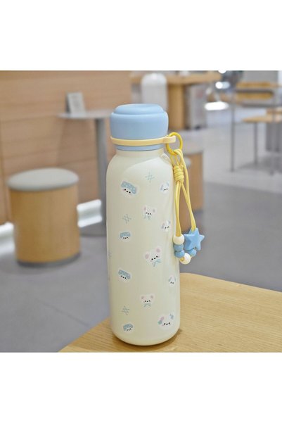 Generic Insulated Dual Drink Straw Cup Car Student Portable Travel Cup