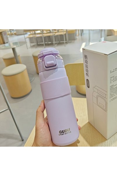 Generic Stainless Steel Vacuum Insulated Sports Water Bottle Dual Drink Cycling